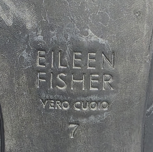 EILEEN FISHER  HAVEN TUMBLED NUBUCK SLIDE SZ 7 - Picture 9 of 9